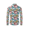 Tribal Wave Pattern Print Men's Long Sleeve Shirt