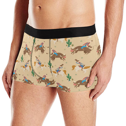 Rodeo Pattern Print Design A02 Men's Boxer Briefs