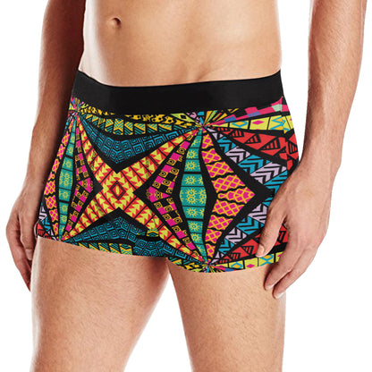 Kaleidoscope Pattern Print Design 05 Men's Boxer Briefs