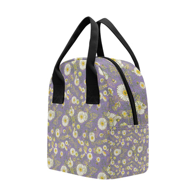 Daisy Pattern Print Design DS011 Insulated Lunch Bag