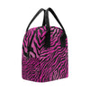 Pink Zebra Insulated Lunch Bag