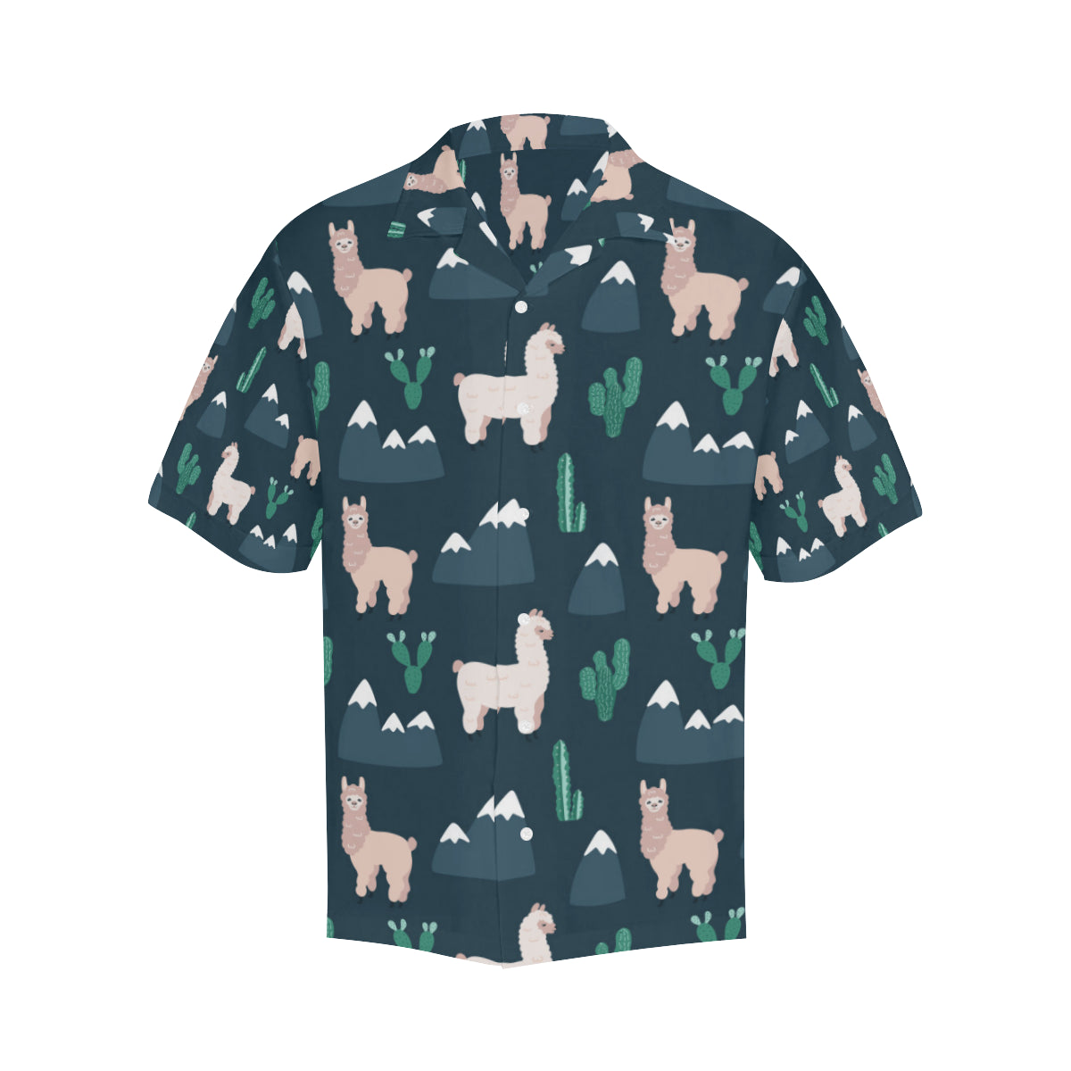 Llama Pattern Print Design 06 Men's Hawaiian Shirt