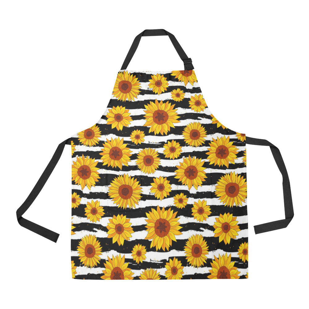Sunflower Pattern Print Design SF010 Apron with Pocket