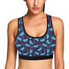 Butterfly Pattern Print Design 011 Sports Bra