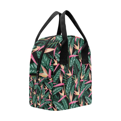 Bird Of Paradise Pattern Print Design BOP03 Insulated Lunch Bag