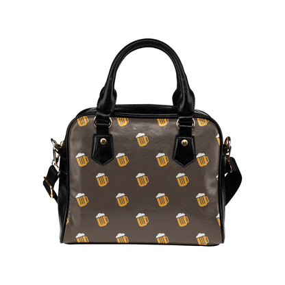 Beer Pattern Print Design 01 Shoulder Handbag
