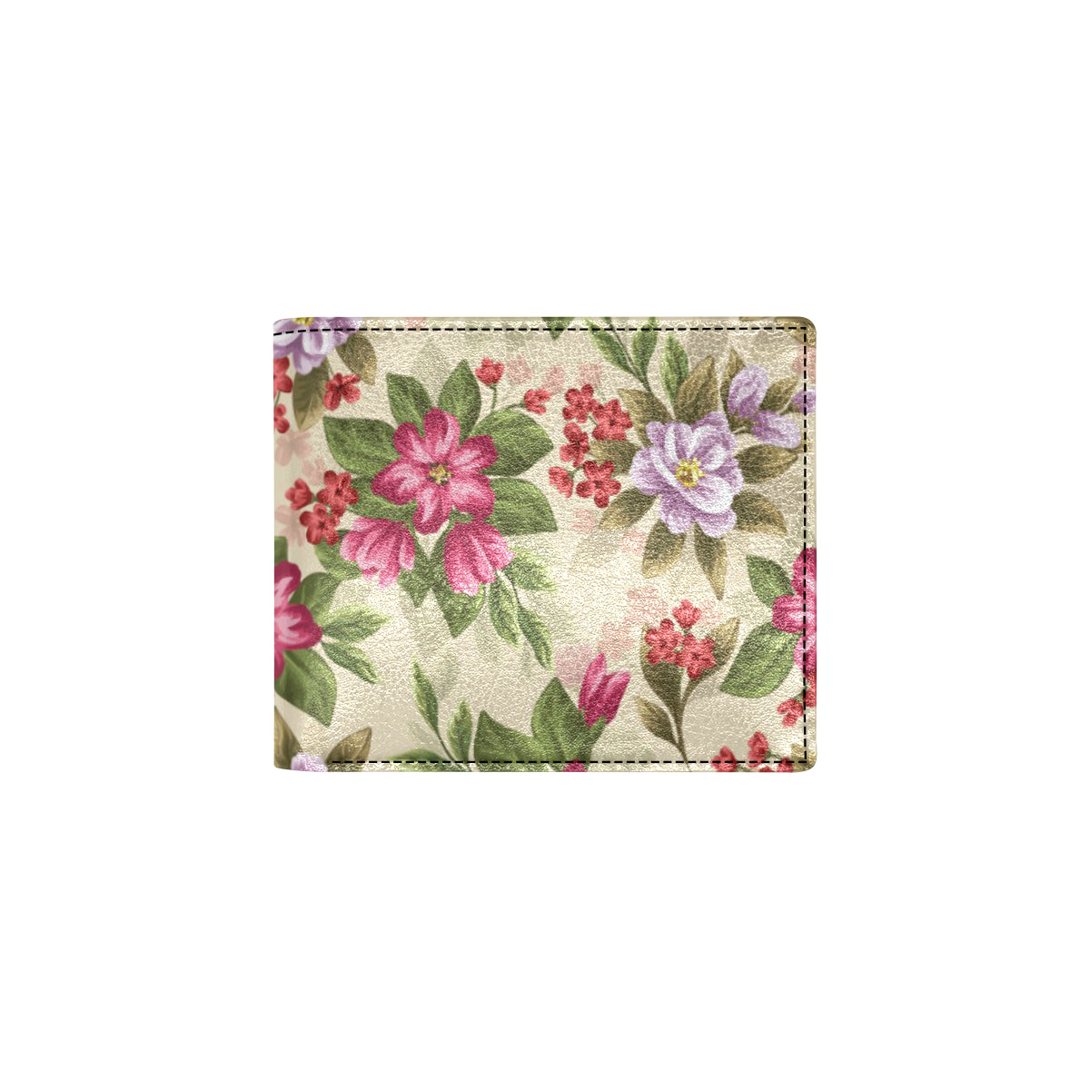 Summer Floral Pattern Print Design SF08 Men's ID Card Wallet