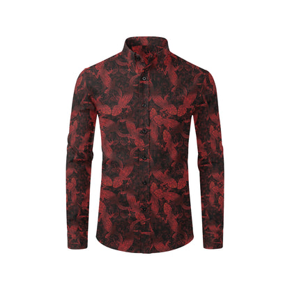 Gecko Pattern Print Design 04 Men's Long Sleeve Shirt