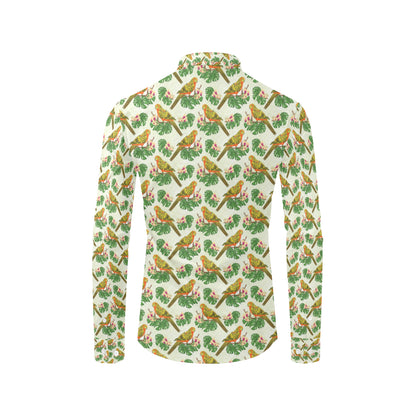 Conures Pattern Print Design 01 Men's Long Sleeve Shirt