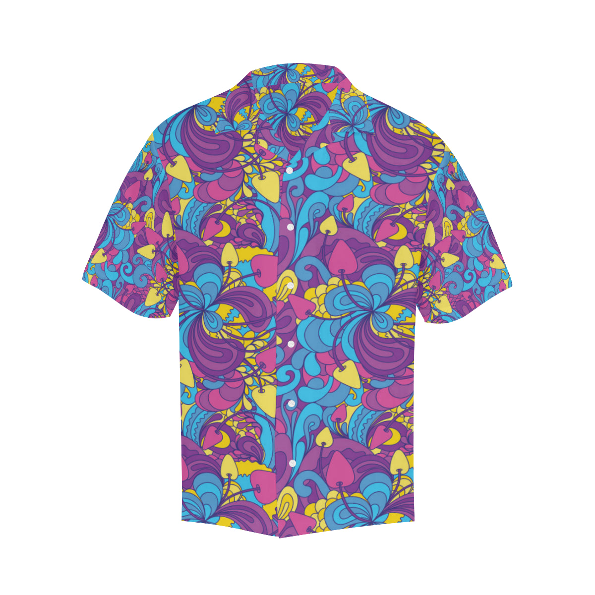 Psychedelic Mushroom Pattern Print Design A03 Men's Hawaiian Shirt