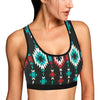 Native Pattern Print Design A08 Sports Bra