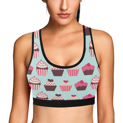 CupCake Print Pattern Sports Bra