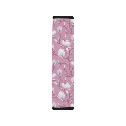 Magnolia Pattern Print Design MAG05 Car Seat Belt Cover