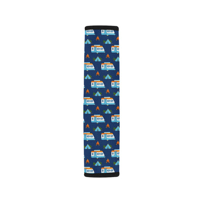 Camper Pattern Camping Themed No 3 Print Car Seat Belt Cover