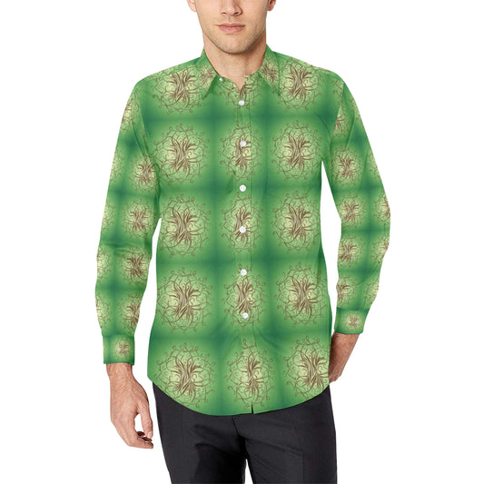 Celtic Pattern Print Design 05 Men's Long Sleeve Shirt