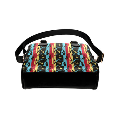 Jazz Pattern Print Design 02 Shoulder Handbag