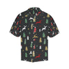 Christmas Tree Deer Style Pattern Print Design 03 Men's Hawaiian Shirt