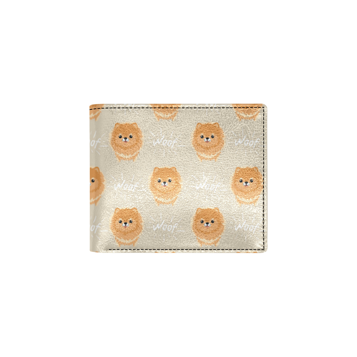 Pomeranians Pattern Print Design A04 Men's ID Card Wallet