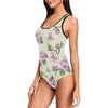 Apple blossom Pattern Print Design AB05 Women Swimsuit