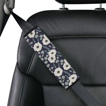 Anemone Pattern Print Design AM01 Car Seat Belt Cover