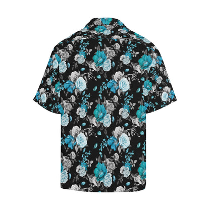 Rose Pattern Print Design A02 Men's Hawaiian Shirt