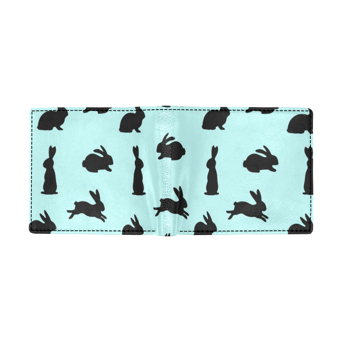 Rabbit Pattern Print Design RB010 Men's ID Card Wallet