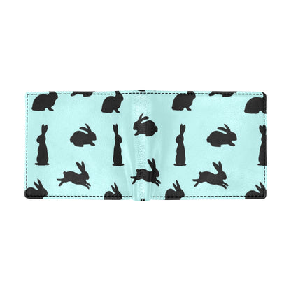 Rabbit Pattern Print Design RB010 Men's ID Card Wallet