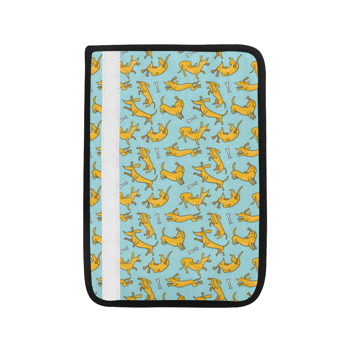 Dachshund Pattern Print Design 08 Car Seat Belt Cover