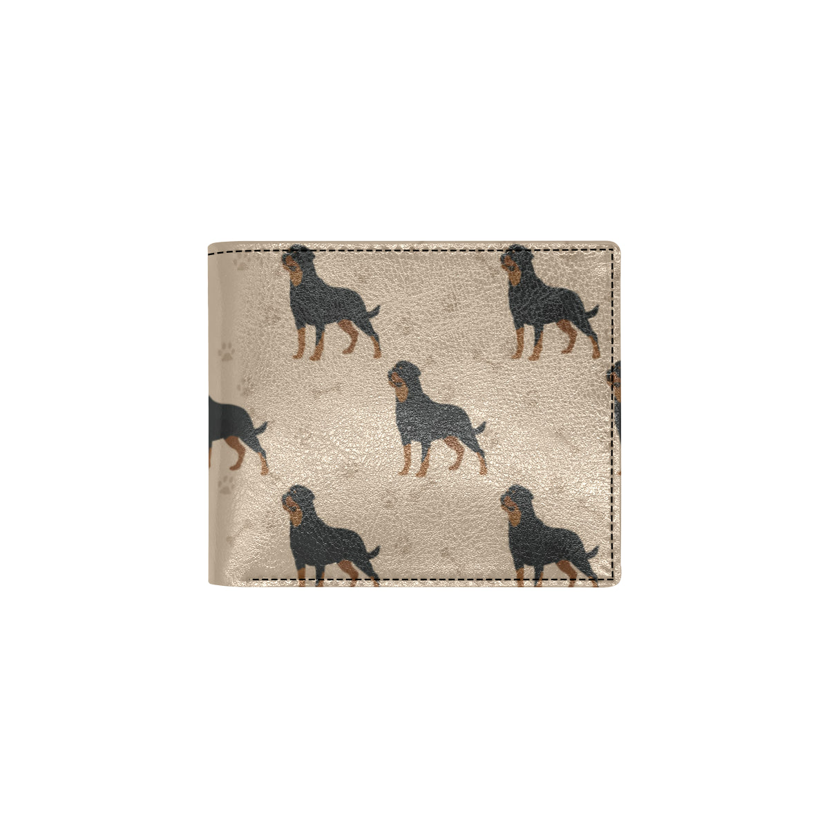 Rottweiler Pattern Print Design A01 Men's ID Card Wallet