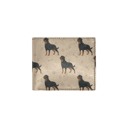 Rottweiler Pattern Print Design A01 Men's ID Card Wallet