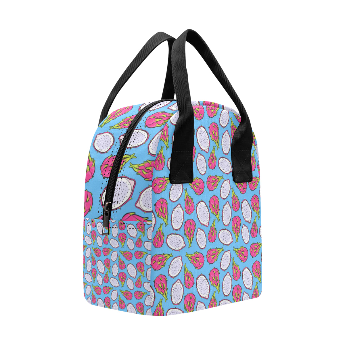Dragonfruit Pattern Print Design DF04 Insulated Lunch Bag