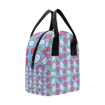 Dragonfruit Pattern Print Design DF04 Insulated Lunch Bag
