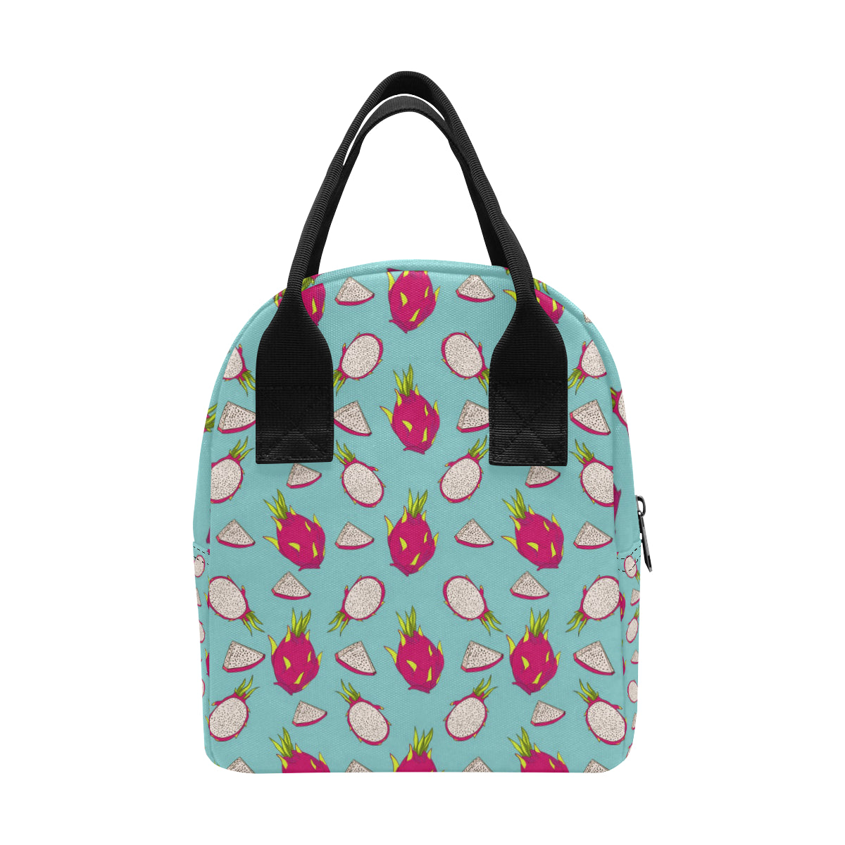 Dragonfruit Pattern Print Design DF01 Insulated Lunch Bag