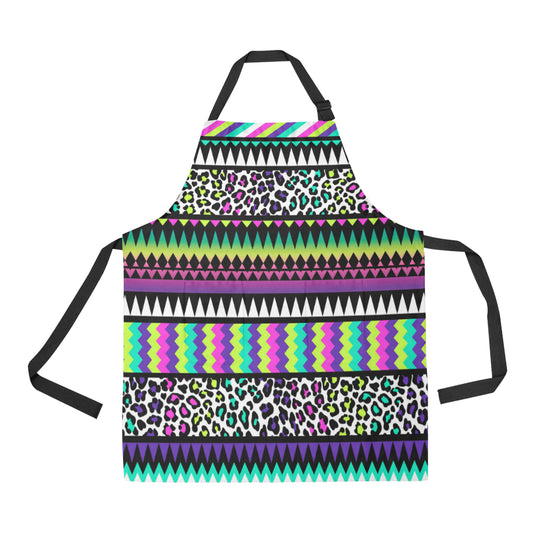 Animal Skin Aztec Rainbow Apron with Pocket