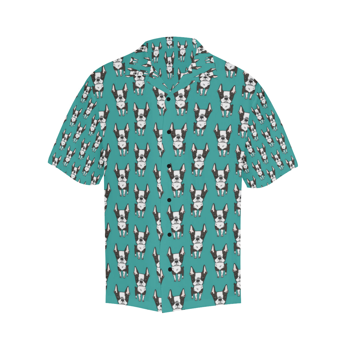 Boston Terrier Pattern Print Design 04 Men's Hawaiian Shirt