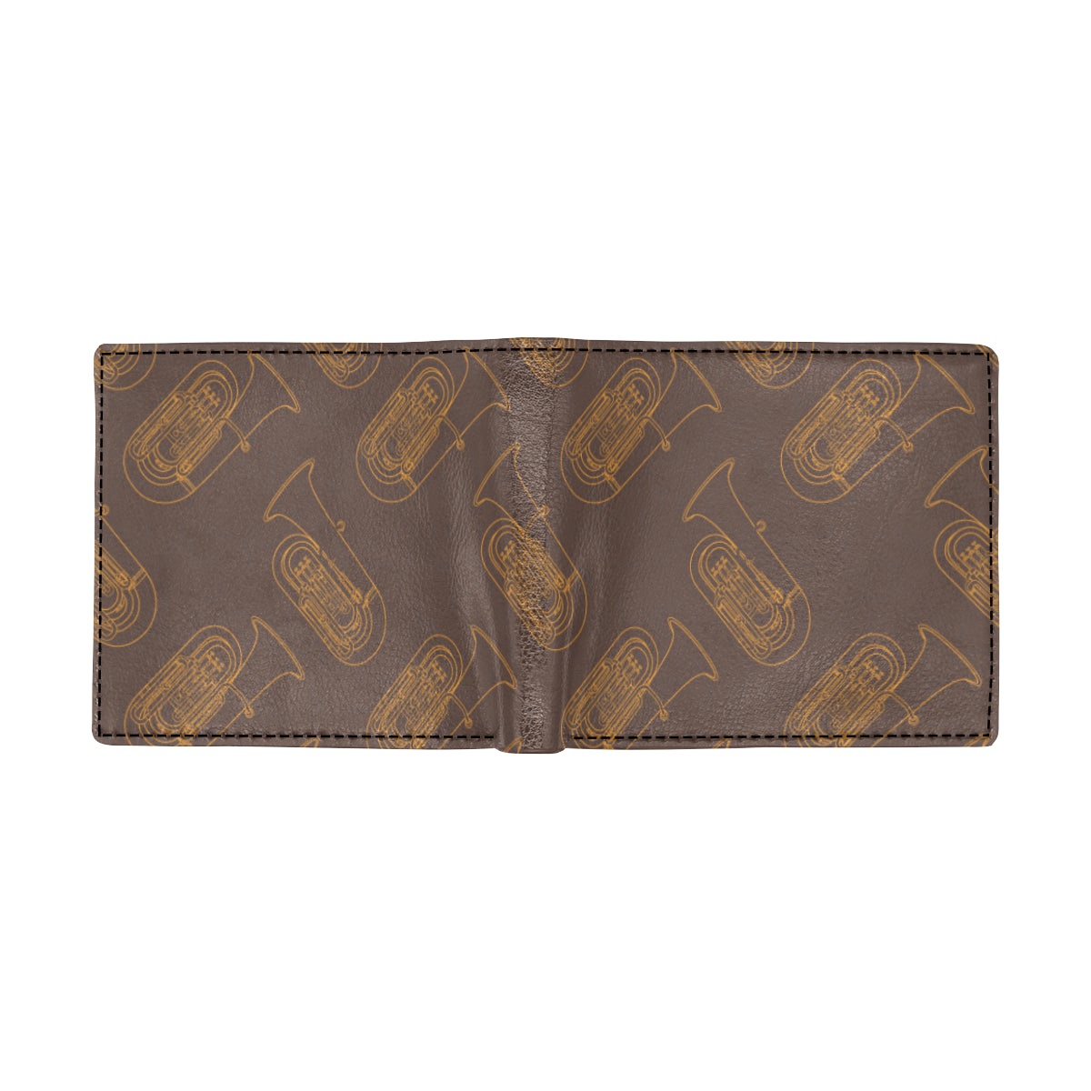 Tuba Pattern Print Design 02 Men's ID Card Wallet