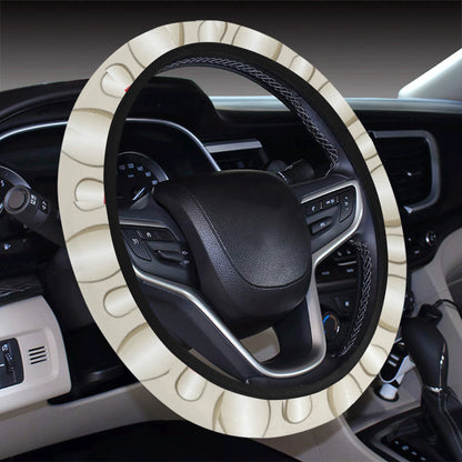 Bowling Pin Pattern Print Design 01 Steering Wheel Cover with Elastic Edge