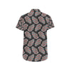 Angel Wings Pattern Print Design 05 Men's Short Sleeve Button Up Shirt