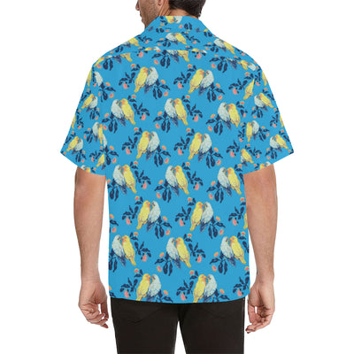 Lovebird Pattern Print Design 03 Men's Hawaiian Shirt