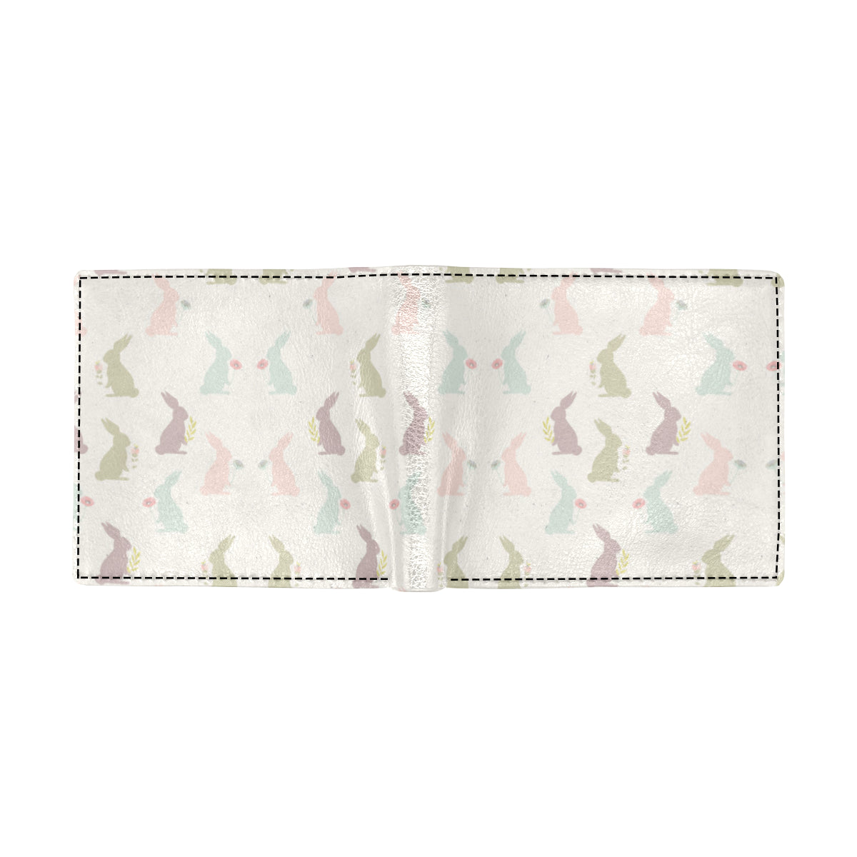 Bunny Pattern Print Design 05 Men's ID Card Wallet