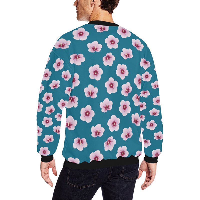 Cherry Blossom Pattern Print Design CB08 Men Long Sleeve Sweatshirt