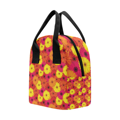 Gerberas Pattern Print Design GB05 Insulated Lunch Bag