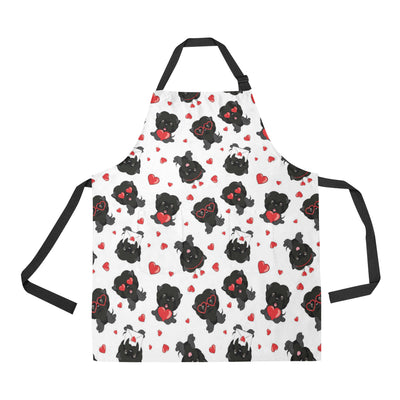 Affenpinscher Pattern Print Design 01 Apron with Pocket