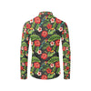 Tropical Flower Pattern Print Design TF04 Men's Long Sleeve Shirt