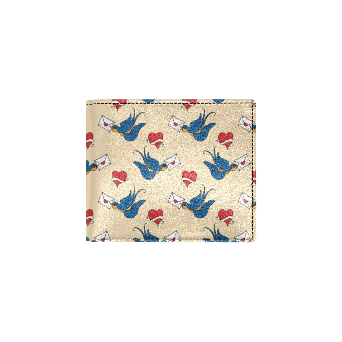 Swallow Bird Pattern Print Design 05 Men's ID Card Wallet