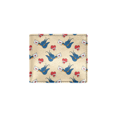 Swallow Bird Pattern Print Design 05 Men's ID Card Wallet