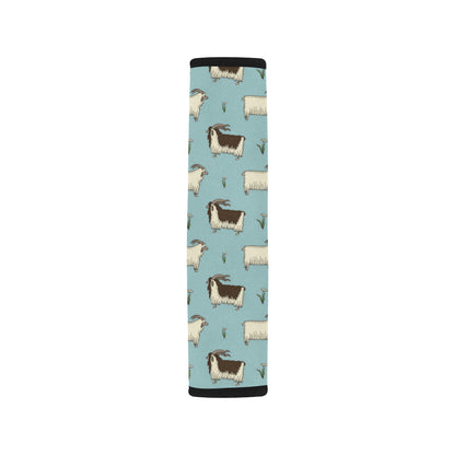 Goat Pattern Print Design 02 Car Seat Belt Cover