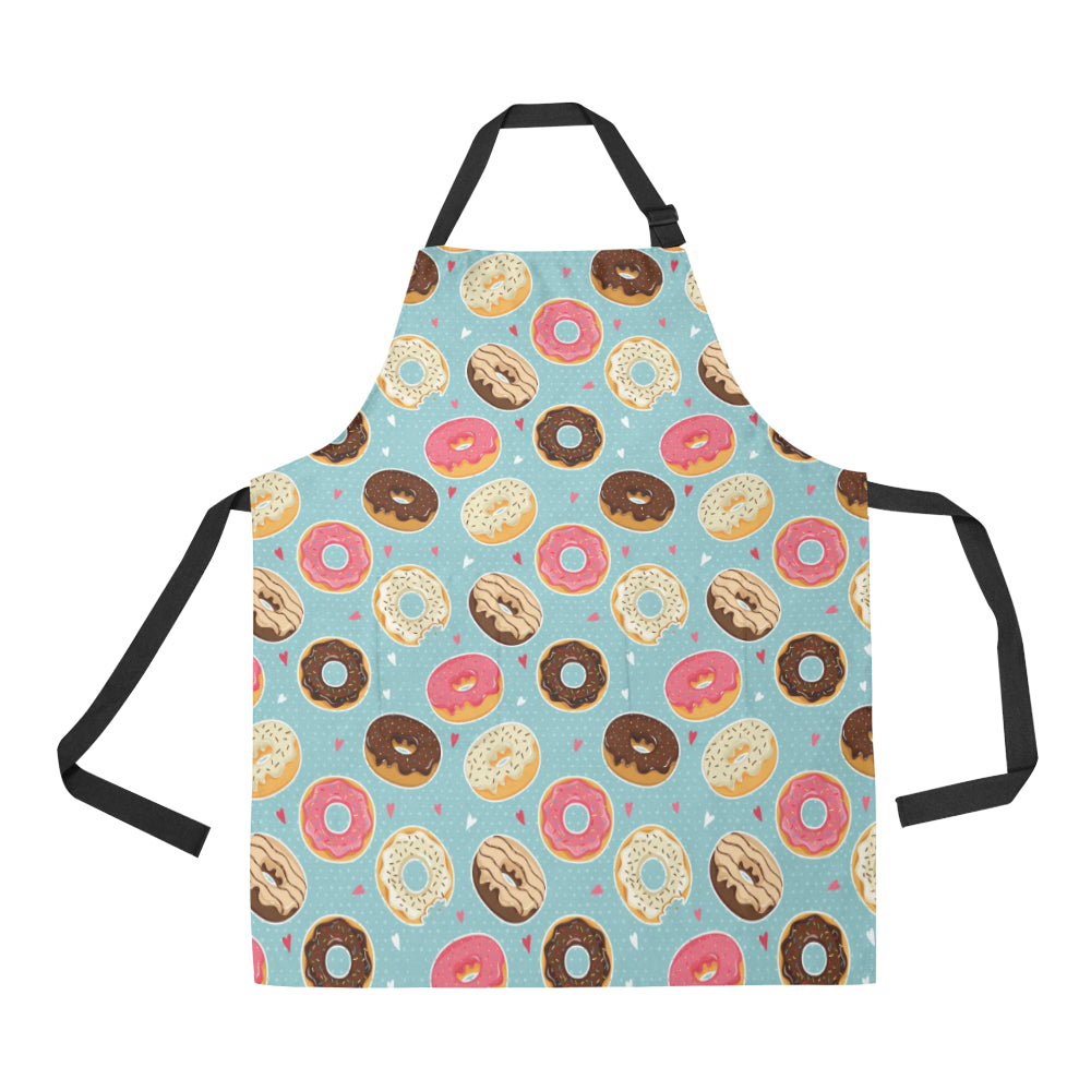 Donut Pattern Print Design DN04 Apron with Pocket