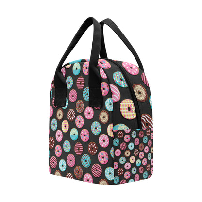 Donut Pattern Print Design DN02 Insulated Lunch Bag