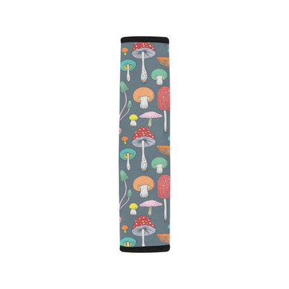 Mushroom Pattern Print Design A03 Car Seat Belt Cover
